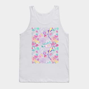 pink paris pattern Tank Top